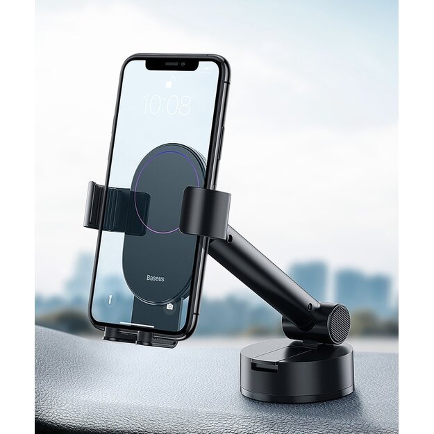 Baseus telescopic gravity car holder for the windshield black (SUYL-JY01) 10