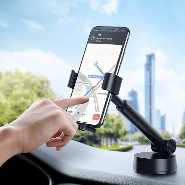 Baseus telescopic gravity car holder for the windshield black (SUYL-JY01) 3