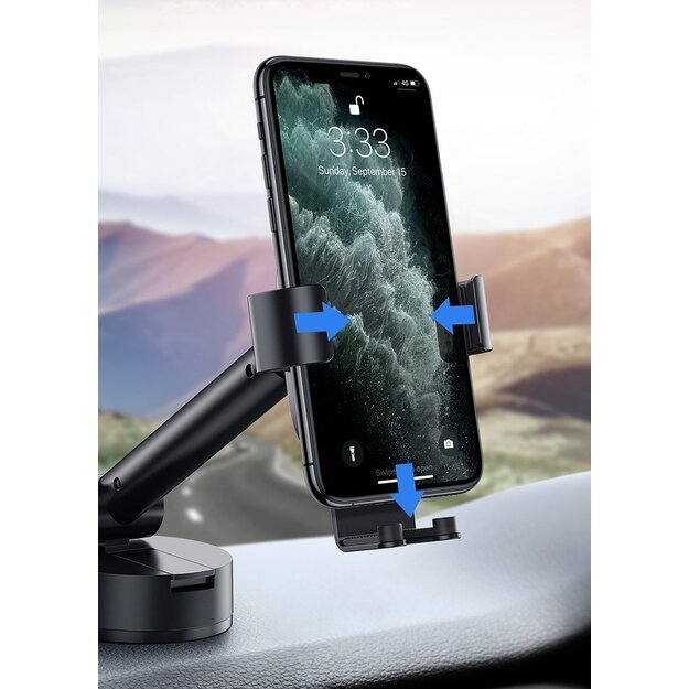 Baseus telescopic gravity car holder for the windshield black (SUYL-JY01) 13