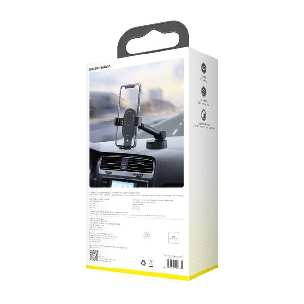 Baseus telescopic gravity car holder for the windshield black (SUYL-JY01) 5
