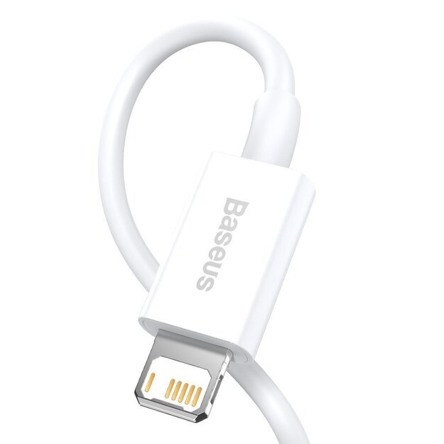 Baseus Superior USB - Lightning cable 2.4A 1.5 m White (CALYS-B02) 1