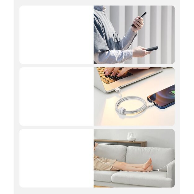 Baseus Superior USB - Lightning cable 2.4A 1.5 m White (CALYS-B02) 15