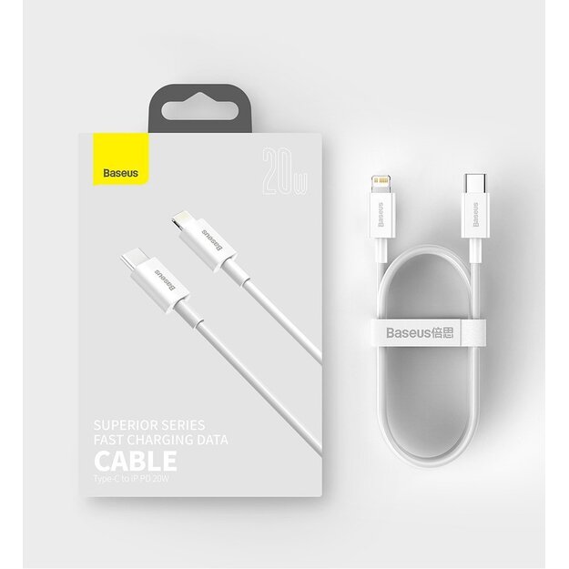 Baseus Superior Series USB-C / Lightning PD 20W 1 m cable - black 12