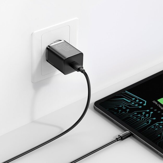 Baseus Super Si 1C fast charger USB Type C 30W Power Delivery Quick Charge black (CCSUP-J01) 9