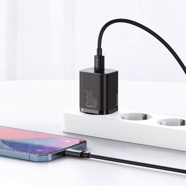 Baseus Super Si 1C fast charger USB Type C 30W Power Delivery Quick Charge black (CCSUP-J01) 11