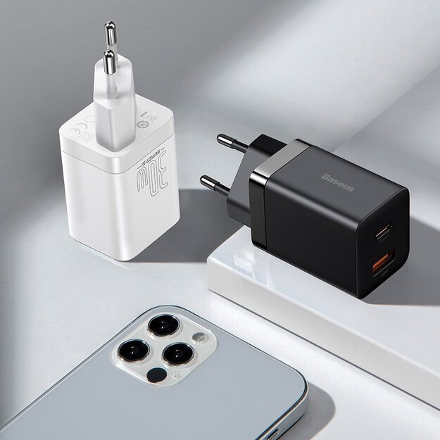 Baseus Super Si Pro fast charger USB / USB Type C 30W Power Delivery Quick Charge black (CCSUPP-E01) 19