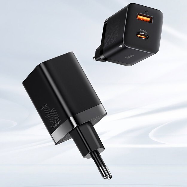 Baseus Super Si Pro fast charger USB / USB Type C 30W Power Delivery Quick Charge black (CCSUPP-E01) 21