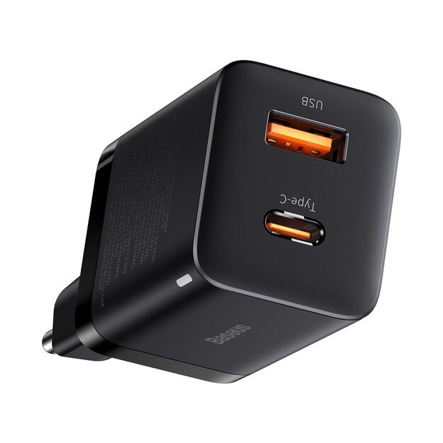 Baseus Super Si Pro fast charger USB / USB Type C 30W Power Delivery Quick Charge black (CCSUPP-E01) 3