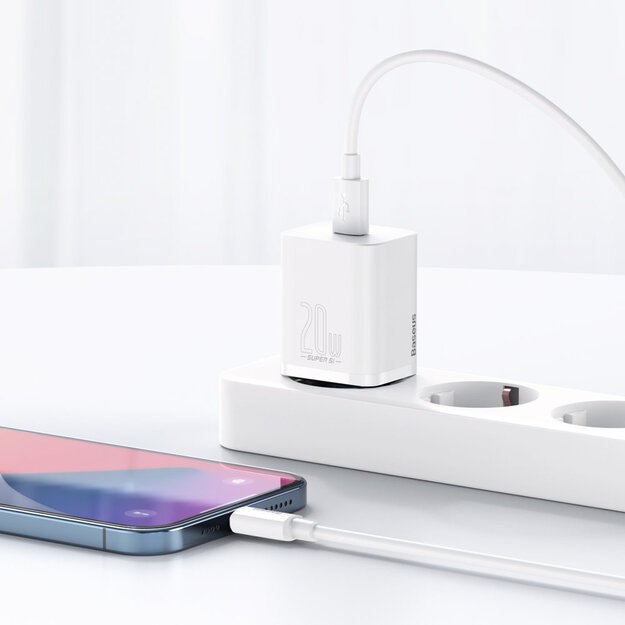 Baseus Super Si 1C fast charger USB Type C 20 W Power Delivery white (CCSUP-B02) 10