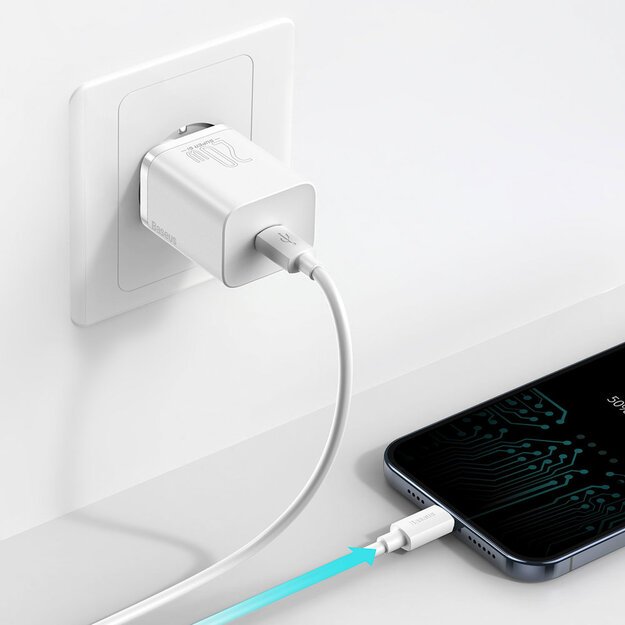 Baseus Super Si 1C fast charger USB Type C 20 W Power Delivery white (CCSUP-B02) 8