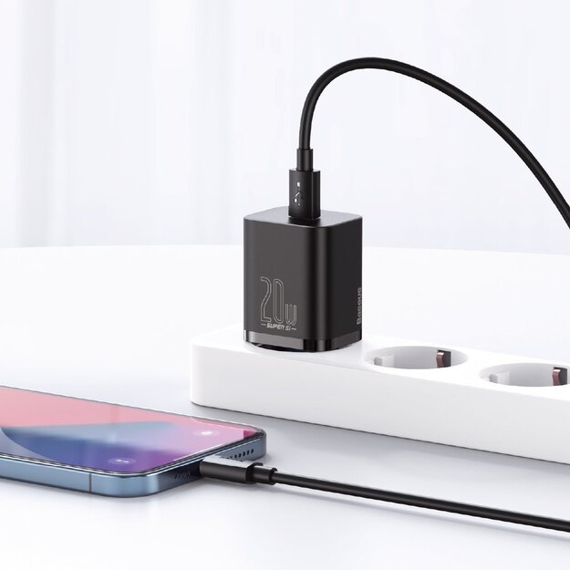 Baseus Super Si 1C fast charger USB Type C 20 W Power Delivery white (CCSUP-B02) 20