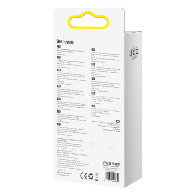 Baseus CATS000003 Lightning - USB-C cable 20W 480Mb/s 1m - blue 5
