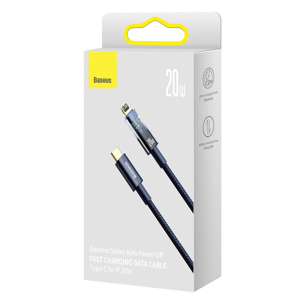 Baseus CATS000003 Lightning - USB-C cable 20W 480Mb/s 1m - blue 4