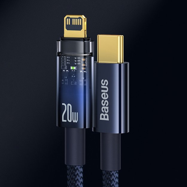 Baseus CATS000003 Lightning - USB-C cable 20W 480Mb/s 1m - blue 10