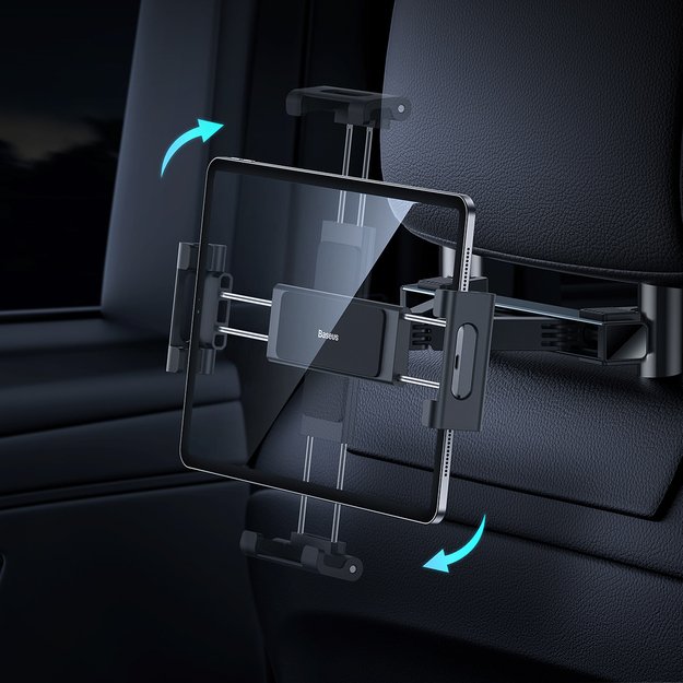 Baseus JoyRide Pro headrest car phone/tablet holder black 7