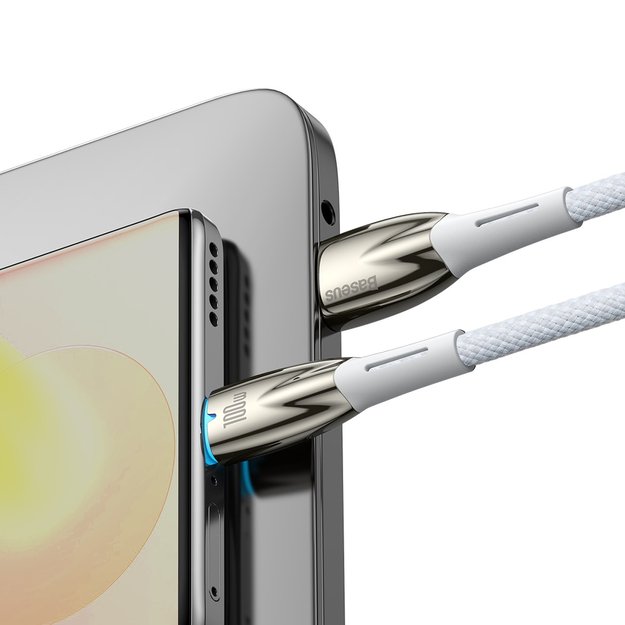 Baseus Glimmer Series fast charging cable USB-A - USB-C 100W 480Mbps 1m white 9