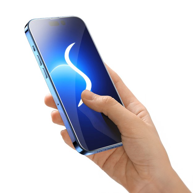 Baseus Full Screen Tempered Glass for iPhone 14 Plus / 13 Pro Max with Speaker Cover 0.4mm + Mounting Kit 18