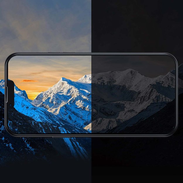 Baseus Full Screen Tempered Glass for iPhone 14 Plus / 13 Pro Max with Speaker Cover 0.4mm + Mounting Kit 9