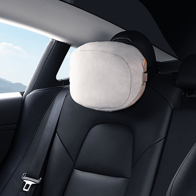 Baseus ComfortRide Series car headrest cushion with 2 materials - beige 10