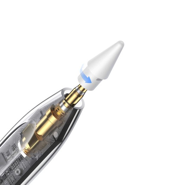 Baseus Smooth Writing 2 Overseas Edition stylus with active tip for iPad with replaceable tip - white 1