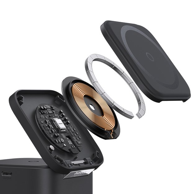 Baseus BS-W531 MagSafe / Qi USB-C 20W wireless charger - black 5
