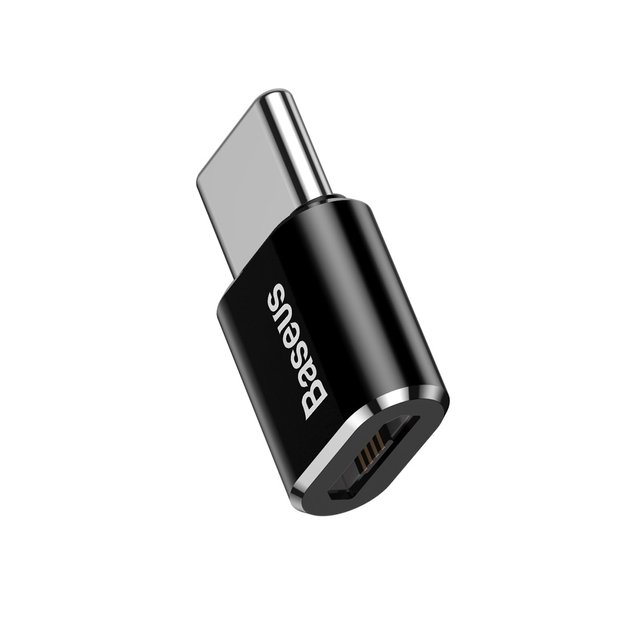 Baseus Mini Micro USB to USB-C adapter - black 2