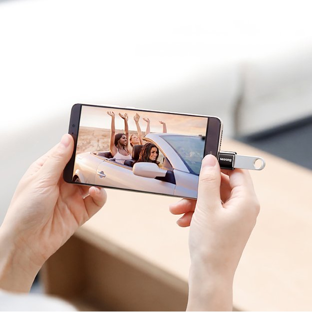 Baseus Mini Micro USB to USB-C adapter - black 10