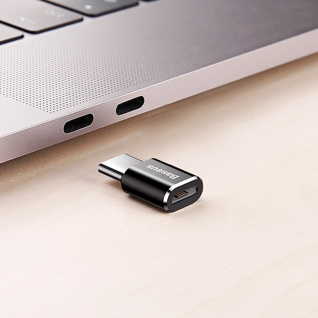 Baseus Mini Micro USB to USB-C adapter - black 9