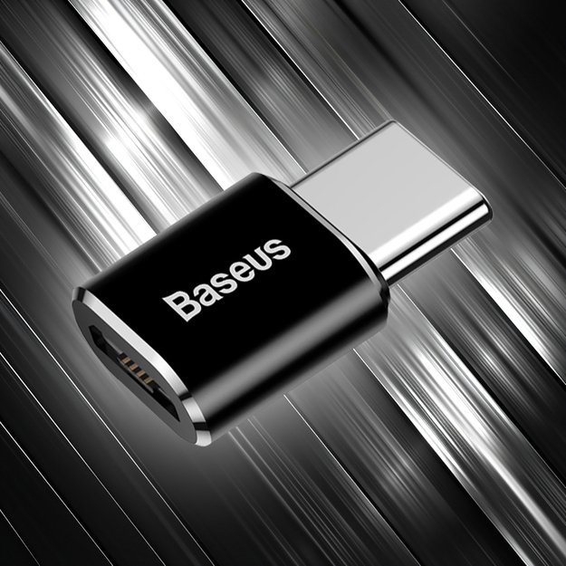 Baseus Mini Micro USB to USB-C adapter - black 11