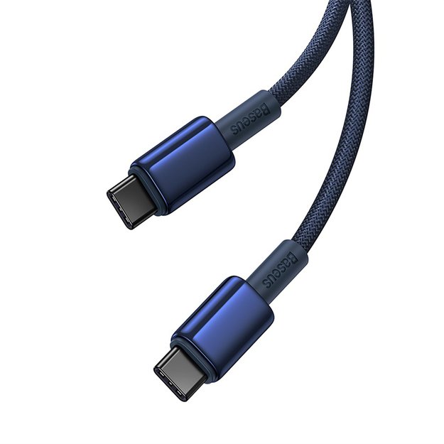 Baseus Tungsten Gold USB-C / USB-C 100W 2m cable - navy blue 2