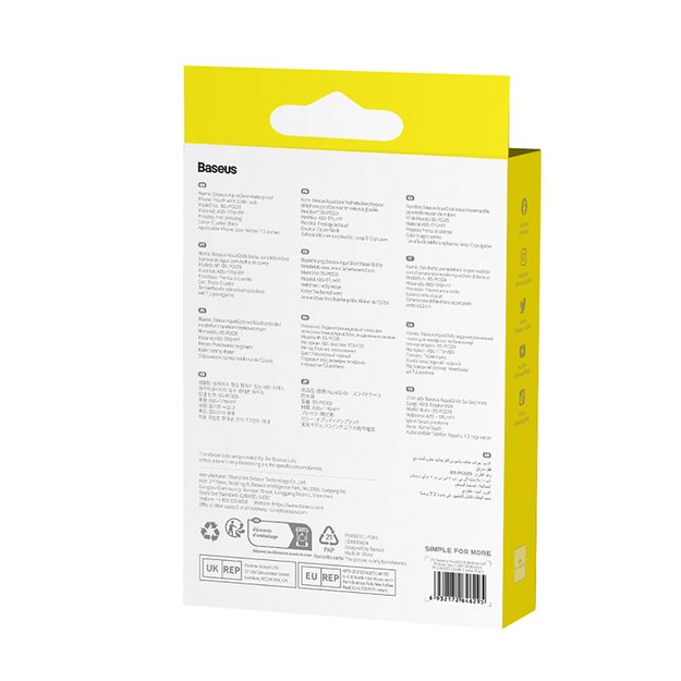 Baseus AquaGlide BS-PC029 case waterproof IPX8 with Slide Lock system - white 6