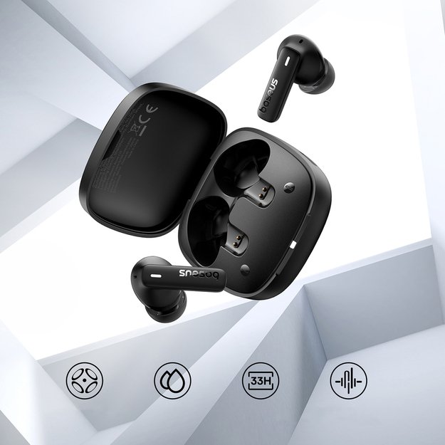 Baseus Bowie E19 TWS In-Ear Wireless Headphones - Black 9
