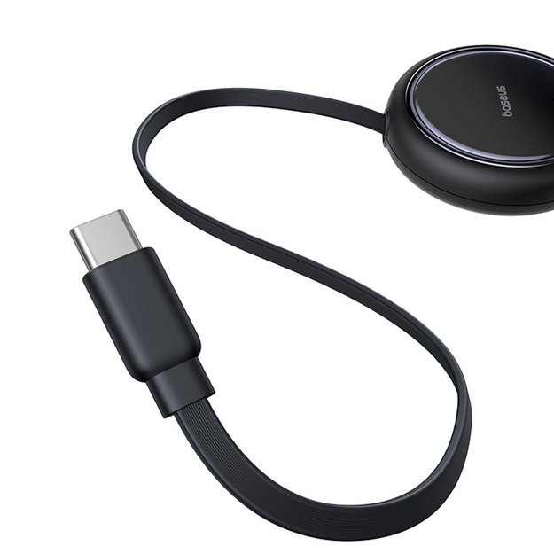 Baseus Bright Mirror Series USB-C Retractable Cable - 2 x USB-C 100W 1m - Black 2