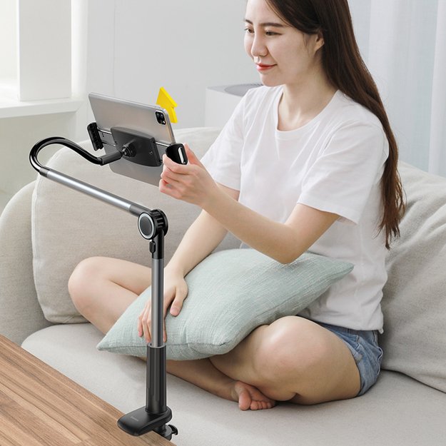 Baseus Otaku Phone Holder, Tablet Holder, Rotatable, Adjustable, Tabletop Mount - Gray 7