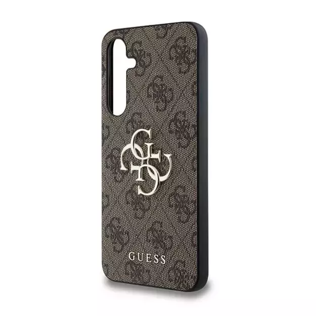 Guess 4G Big Metal Logo case for Samsung Galaxy A35 - brown 12