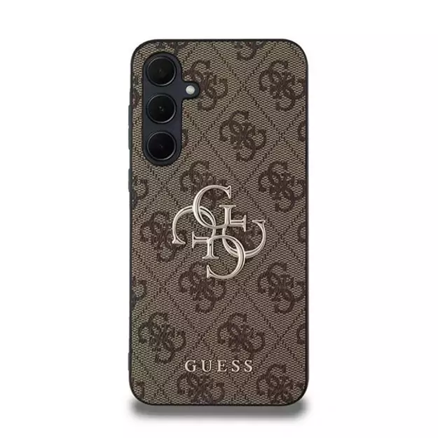 Guess 4G Big Metal Logo case for Samsung Galaxy A35 - brown 9