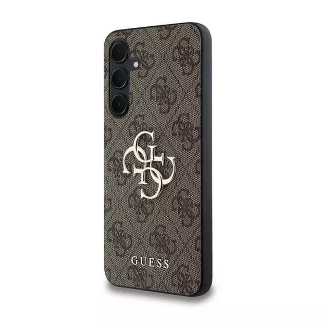 Guess 4G Big Metal Logo case for Samsung Galaxy A35 - brown 8