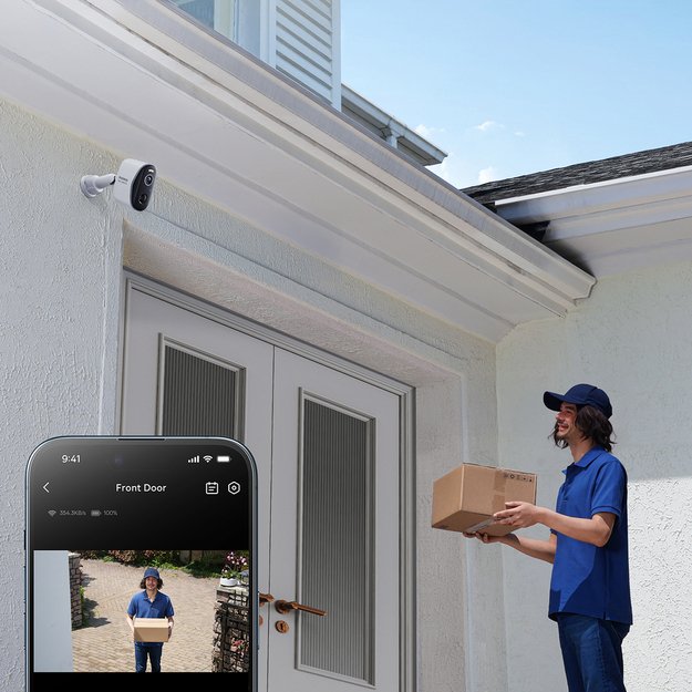 Baseus Security N1 Plus Dual 2K Outdoor Surveillance Kit (2 Cameras) – White 8