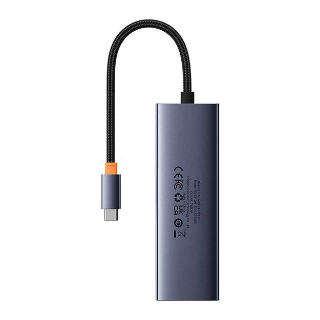 Baseus UltraJoy 4in1 USB-C Hub 3 x USB-A 3.0 + RJ45 - Gray 2