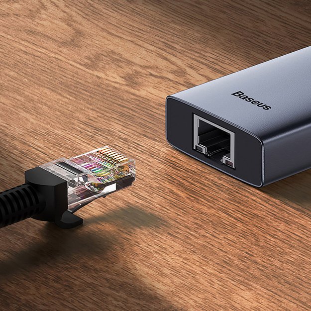 Baseus UltraJoy 4in1 USB-C Hub 3 x USB-A 3.0 + RJ45 - Gray 9