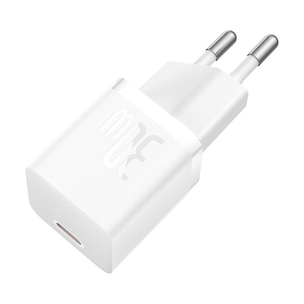 Baseus GaN5 30W USB-C Mini Wall Charger - White 3
