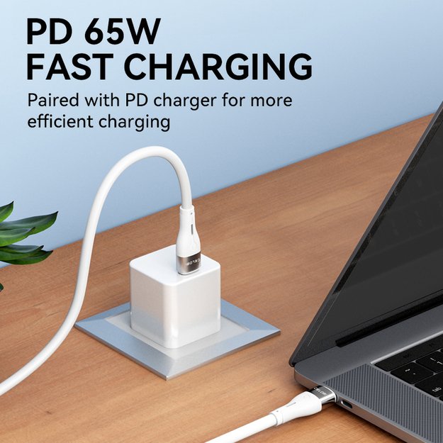 Wozinsky WSTCC1 USB-C / USB-C PD 65W cable 1 m long - white 8