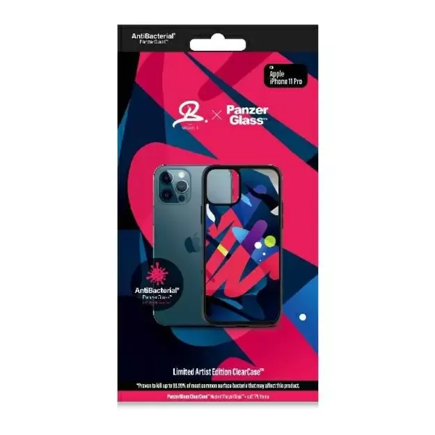PanzerGlass ClearCase antibacterial Mikael B Limited Artist Edition case for iPhone 11 Pro - multicolor 3
