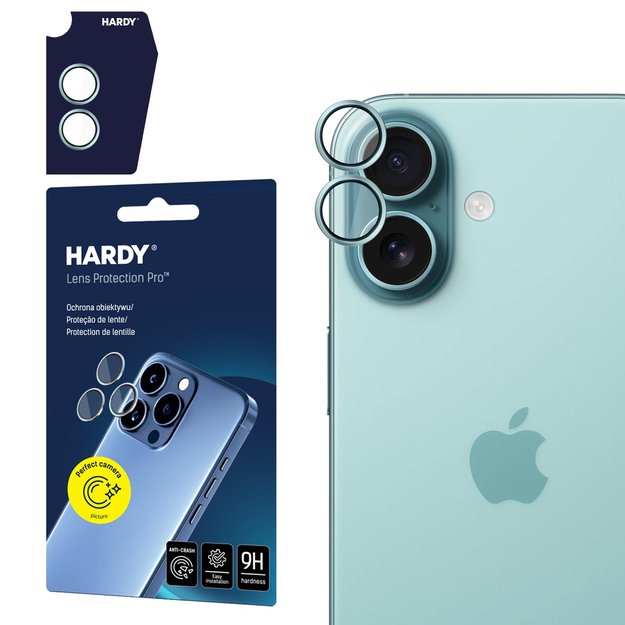 3mk HARDY Lens Protection Pro lens glass for iPhone 17 - green