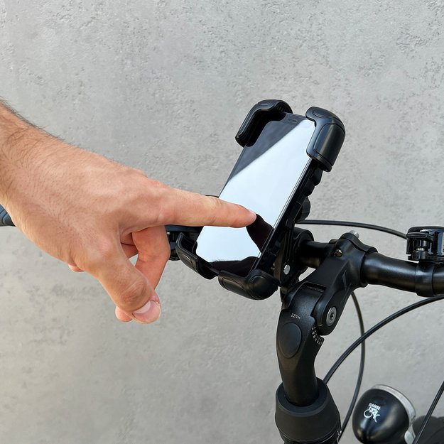 Wozinsky strong phone holder for bicycle, motorcycle, scooter handlebars, black (WBHBK6) 23