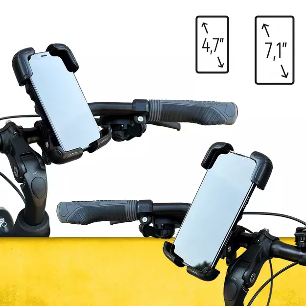 Wozinsky strong phone holder for bicycle, motorcycle, scooter handlebars, black (WBHBK6) 6