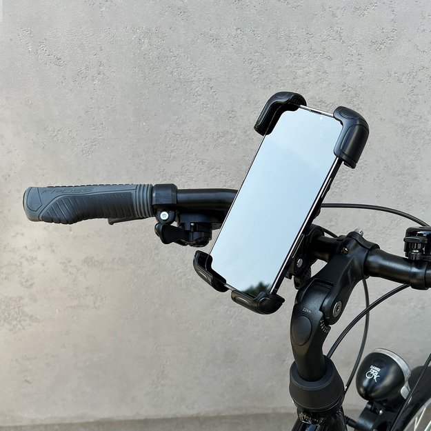 Wozinsky strong phone holder for bicycle, motorcycle, scooter handlebars, black (WBHBK6) 28