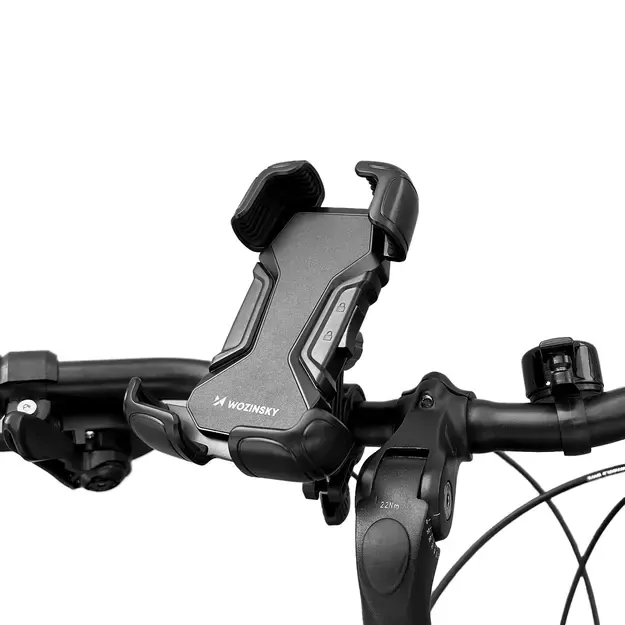Wozinsky strong phone holder for bicycle, motorcycle, scooter handlebars, black (WBHBK6) 3