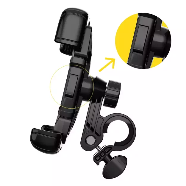 Wozinsky strong phone holder for bicycle, motorcycle, scooter handlebars, black (WBHBK6) 2