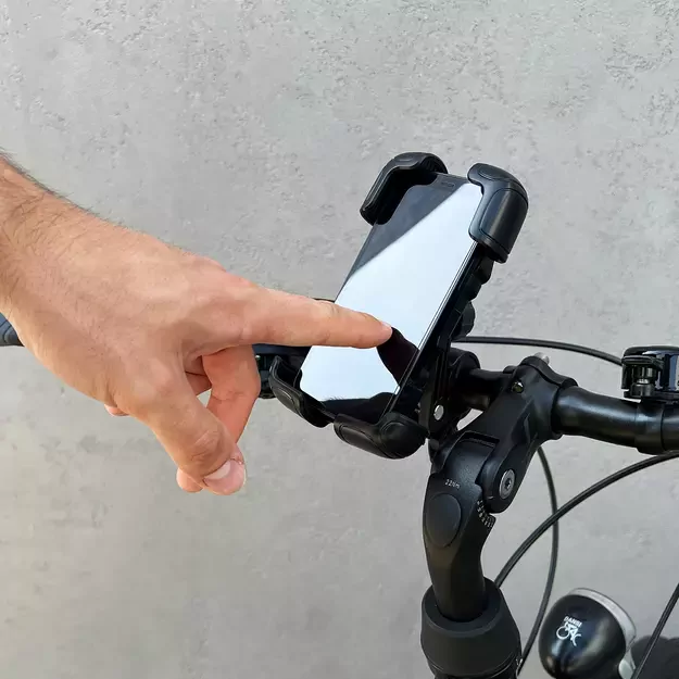 Wozinsky strong phone holder for bicycle, motorcycle, scooter handlebars, black (WBHBK6) 8